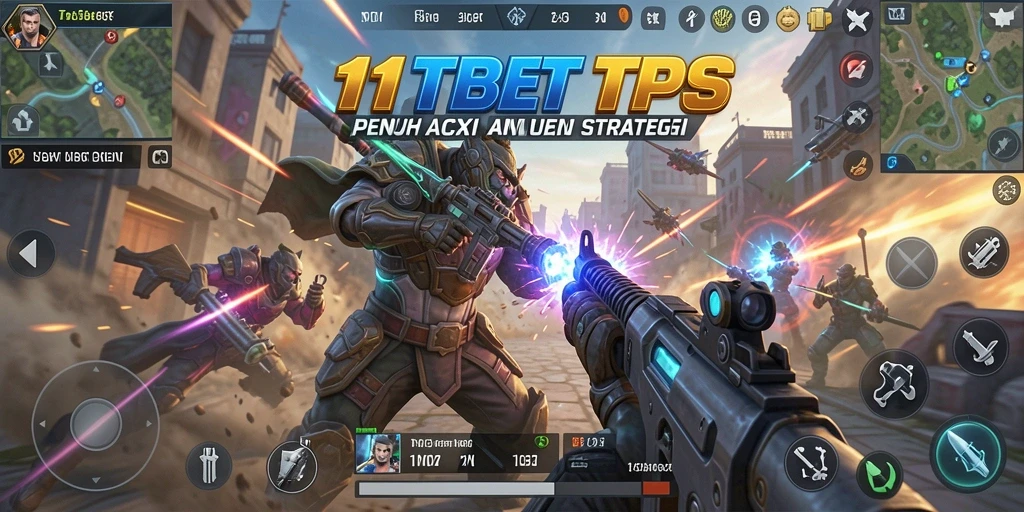Screenshot gameplay <strong>11TBET</strong> menampilkan aksi pertempuran intens.