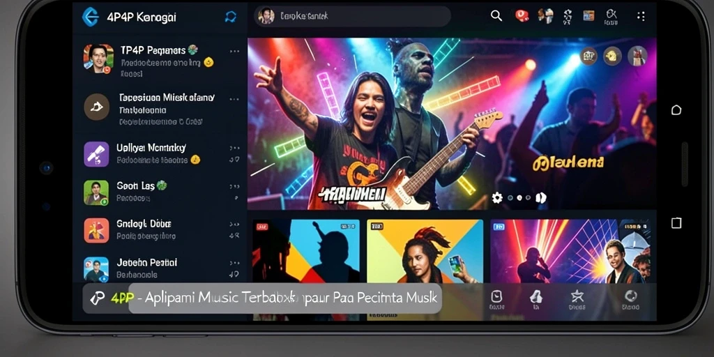 Tampilan gameplay yang menyenangkan dan interaktif di 4P4P.