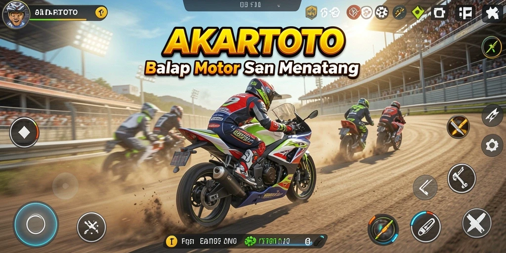 Gameplay AKARTOTO yang mendebarkan dan penuh adrenalin.