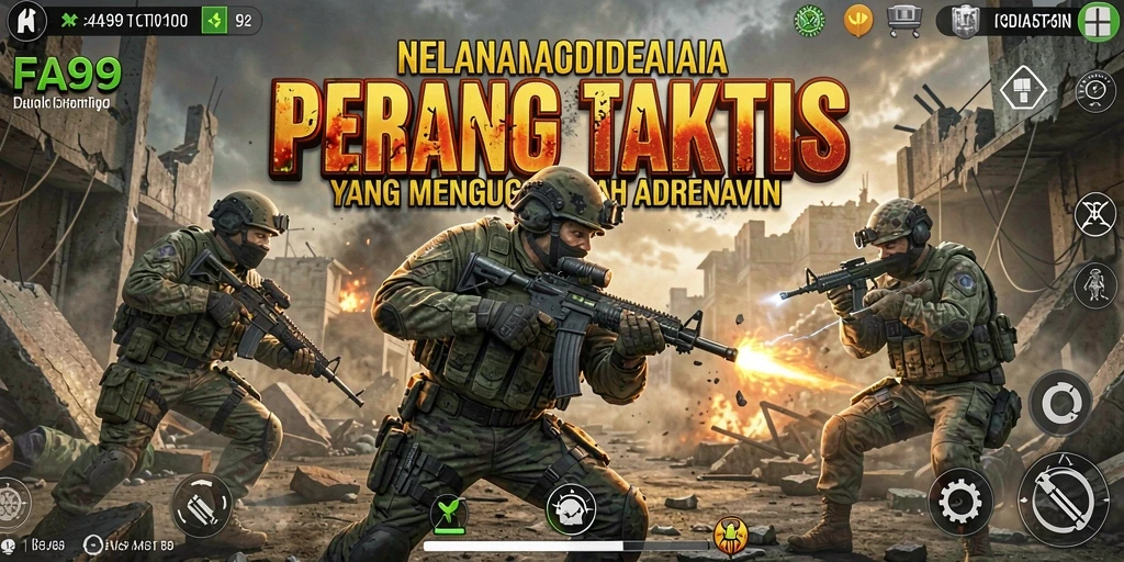 Screenshot FA99 menampilkan aksi mendebarkan dalam permainan FPS.