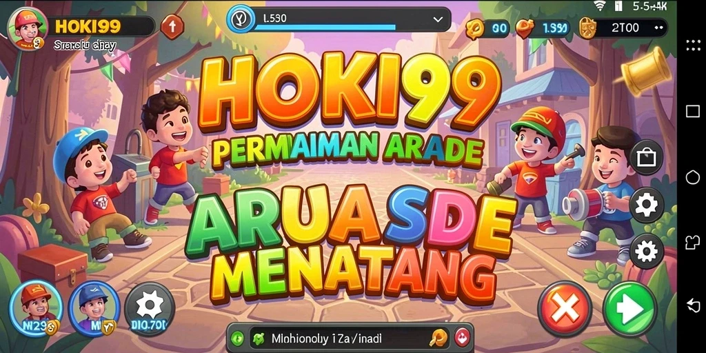 Tampilan gameplay HOKI99 yang menyenangkan dan penuh warna.
