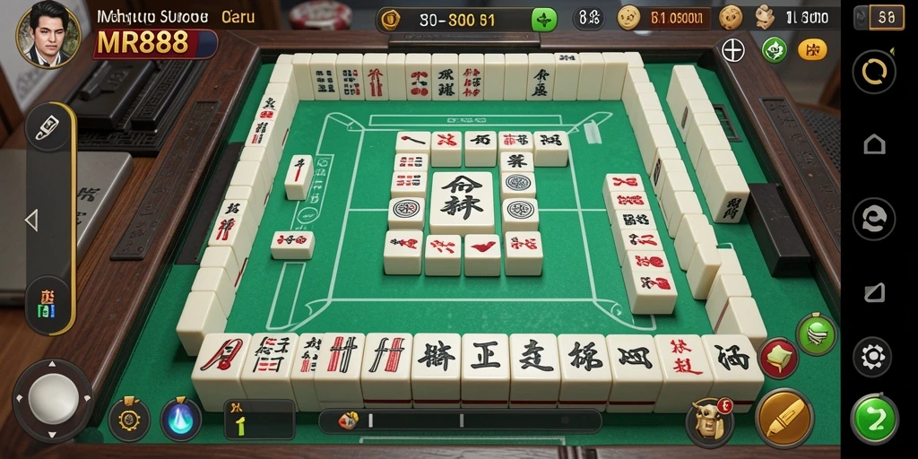 Tampilan gameplay Mahjong yang menarik dari MR888.