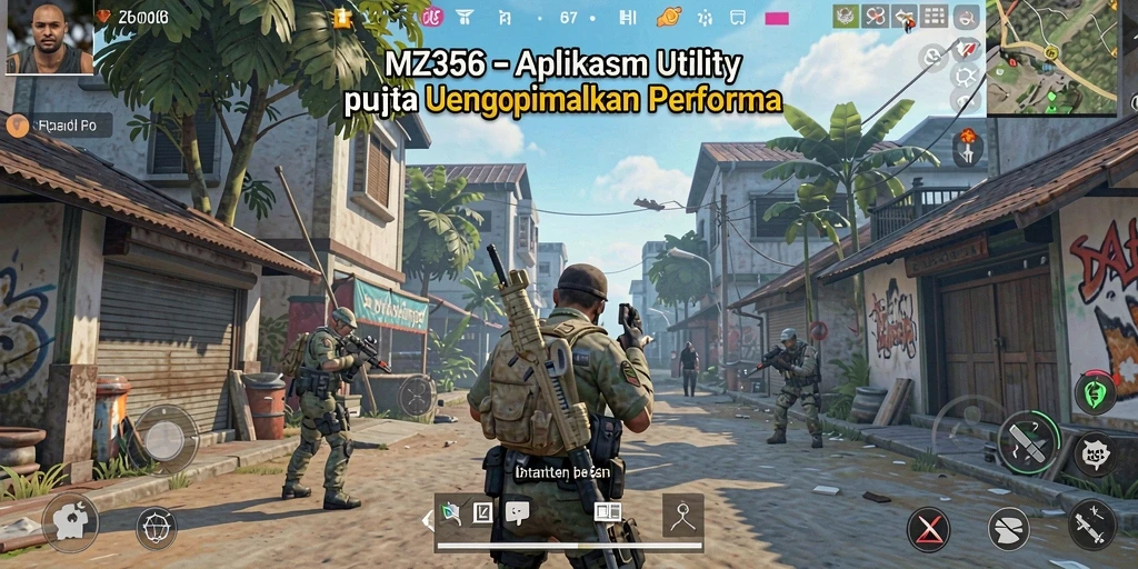 Tangkapan layar MZ356 yang menunjukkan antarmuka sederhana dan fitur pembersihan.