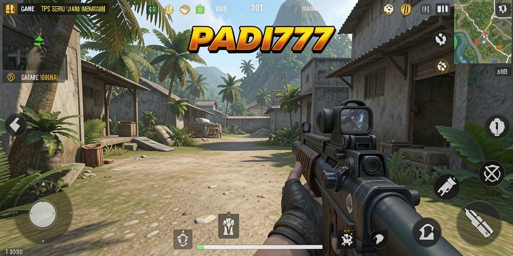 Gameplay menegangkan dalam PADI777 dengan aksi TPS yang seru.