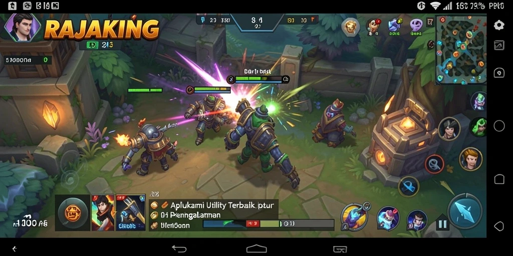 Screenshot aplikasi RAJAKING menampilkan fitur manajemen tugas yang intuitif.