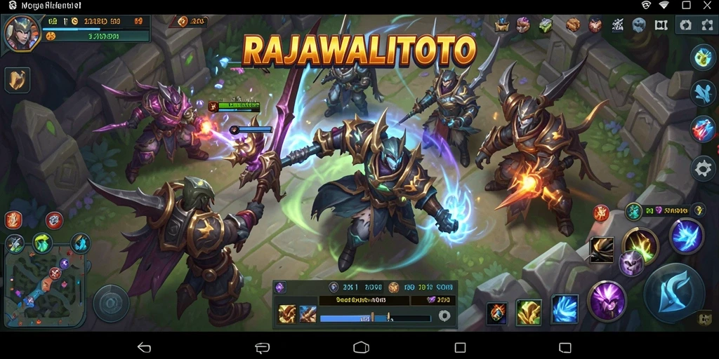 Gameplay seru dalam RAJAWALITOTO dengan aksi MOBA yang intens.