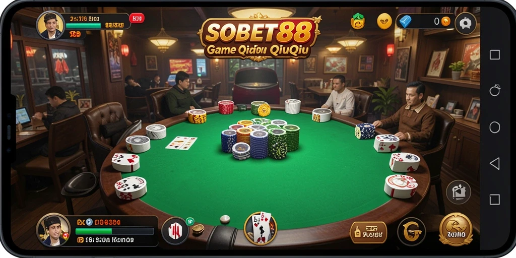 Tampilan gameplay QiuQiu yang menarik dan mendebarkan di SOBET88.