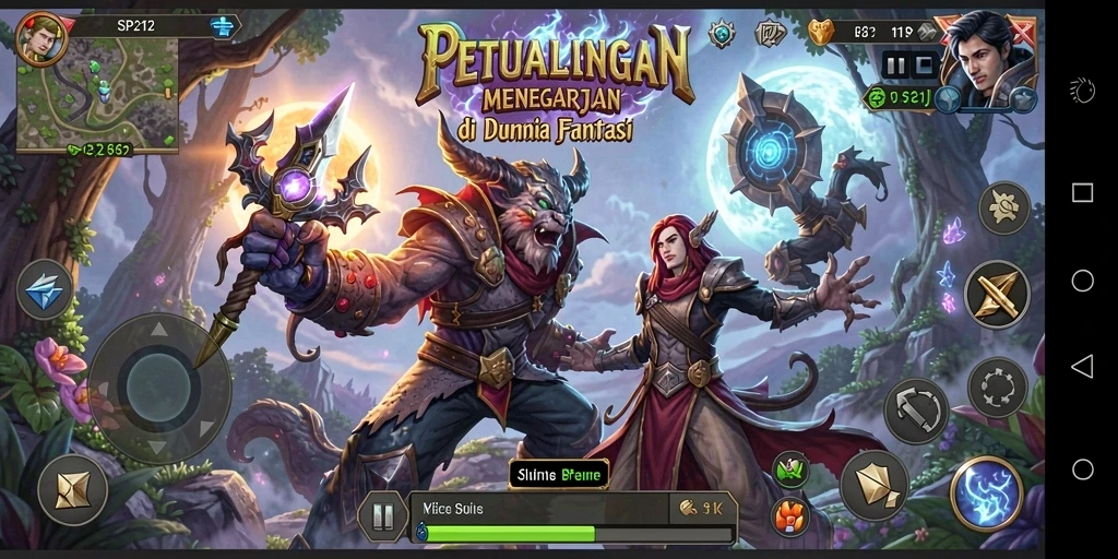 Tampilan petualangan seru di SP212 dengan grafik yang memukau.