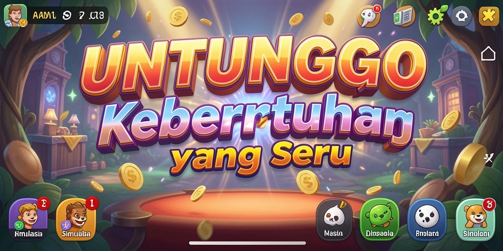 Tampilan gameplay menarik dari UNTUNGGO yang penuh tantangan.